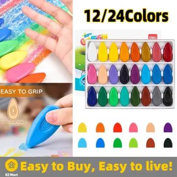 Crayons For Toddlers, Palm Grip Crayons For Kids,9 Colors Crayons