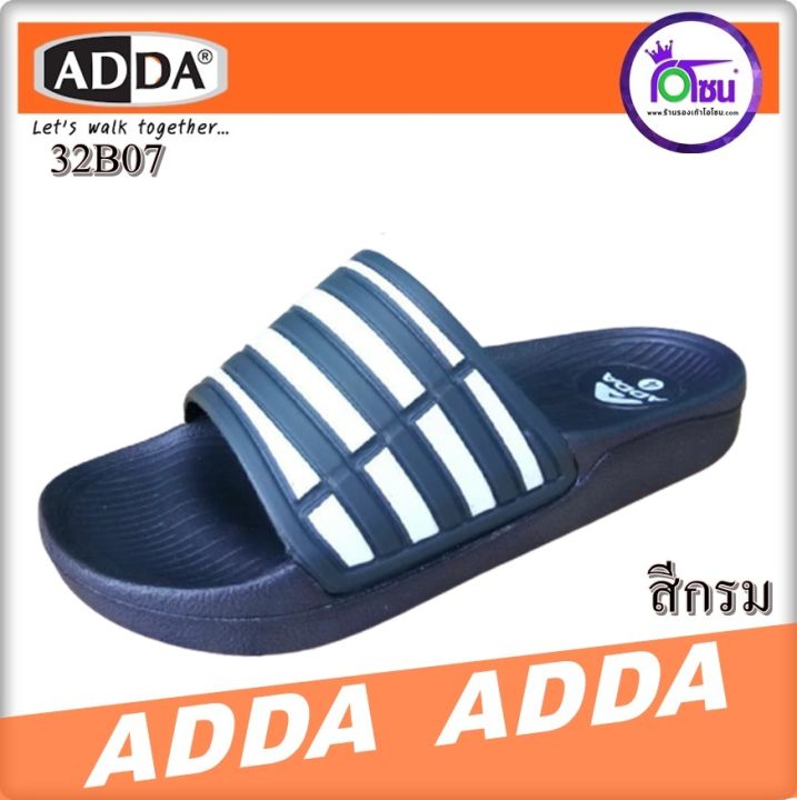 รองเท้าแตะ-adda-แอ๊ดด้า-รุ่น-32b07-สวมลายอดิดาส