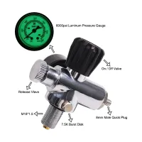 PCP Scuba Charging Valve Household Pressure Measuring Instrument with 400Bar 6000Psi Gauge M18X1.5 Threads