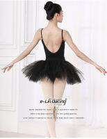 บัลเล่ต์เต้นรำ Utu กระโปรง Professional Tutu กระโปรงหญิงผู้ใหญ่ Tights Jumpsuit Stage Performance เครื่องแต่งกาย Half-Length Photo Skirt