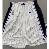 ขายเสื้อผ้าบาสเกตบอลสูง hot pressed nba Orlando Magic white stripe basketball shorts