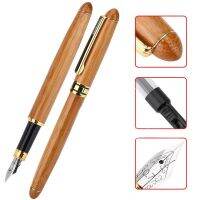 0.7mm-2.9mm Art Writing Fine Nib Bamboo Fountain Pens Broad Stub Stationery Chisel-pointed