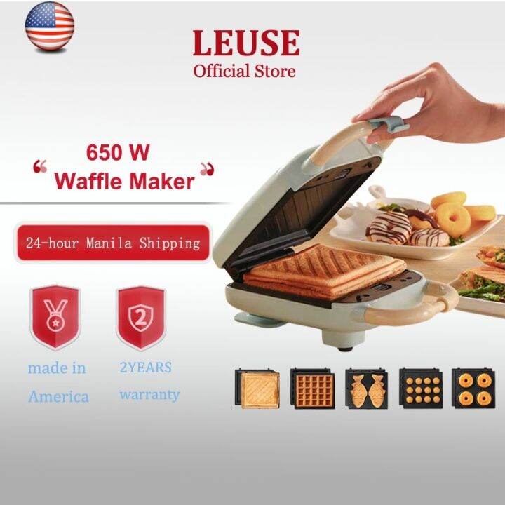 Kitchen appliance LEUSE Waffle maker sandwich maker 5 IN 1 Breakfast