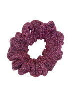 Thecute ::โดนัดรัดผม กากเพชร หนังยางรัดผม Scrunchies Hair accessories Elastic hair tie