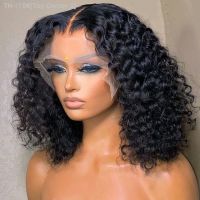 CEXXY Short Bob Wig Jerry Curly Human Hair Wigs Deep Wave Frontal Wig Remy Hair Bob Lace Wig HD Transparent T Part Lace Wigs [ Hot sell ] Toy Center 2