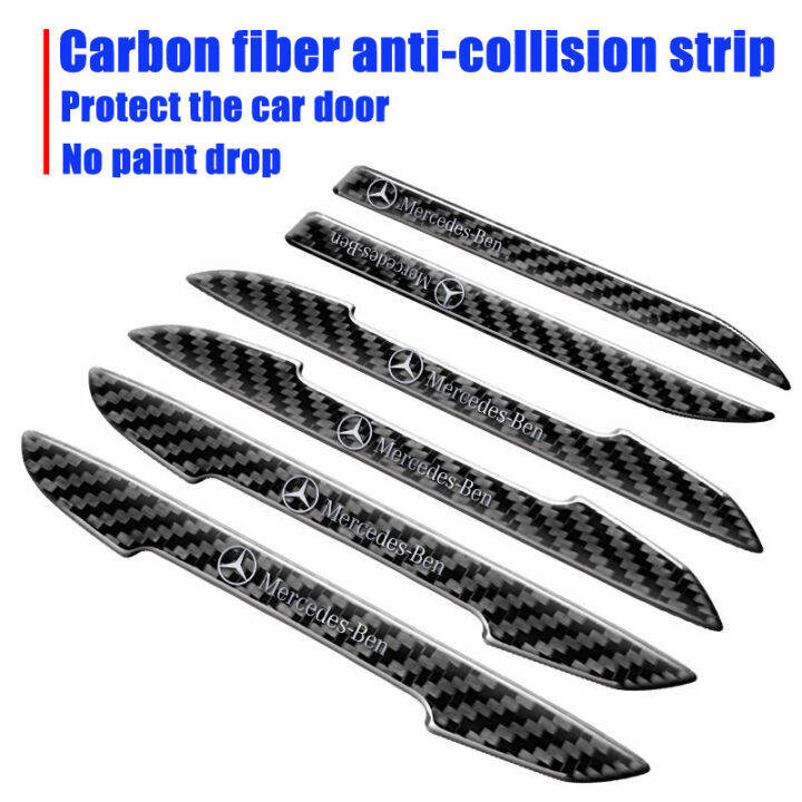 [Real carbon fiber] 6pcs Car Door Guard rearview mirror Protector Cover