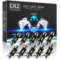 DXZ 10ชิ้น C5W C10W LED หลอดไฟ C An BUS Festoon-31MM 36มิลลิเมตร39มิลลิเมตร41มิลลิเมตร CSP 1860ไม่มีข้อผิดพลาดภายในรถโดมแสงไฟอ่านหนังสือ12โวลต์24โวลต์