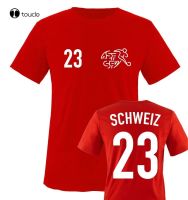 Cool Tee Shirt Schweiz Wunschdruck Switzerland Footballer Tshirt Funny Tshirt