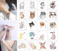 20pcs/set Temporary Tattoo Sticker Cute Pet Cat Tatto Waterproof Fake Tattoo Transfer Tattoos Body Art Tatoo For Girl Women Kids