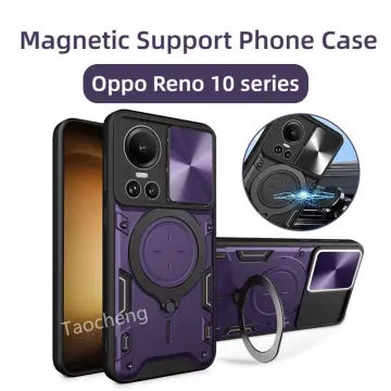 For Oppo Reno 10 Pro 5G Case Armor Shockproof Slide Lens Cover On