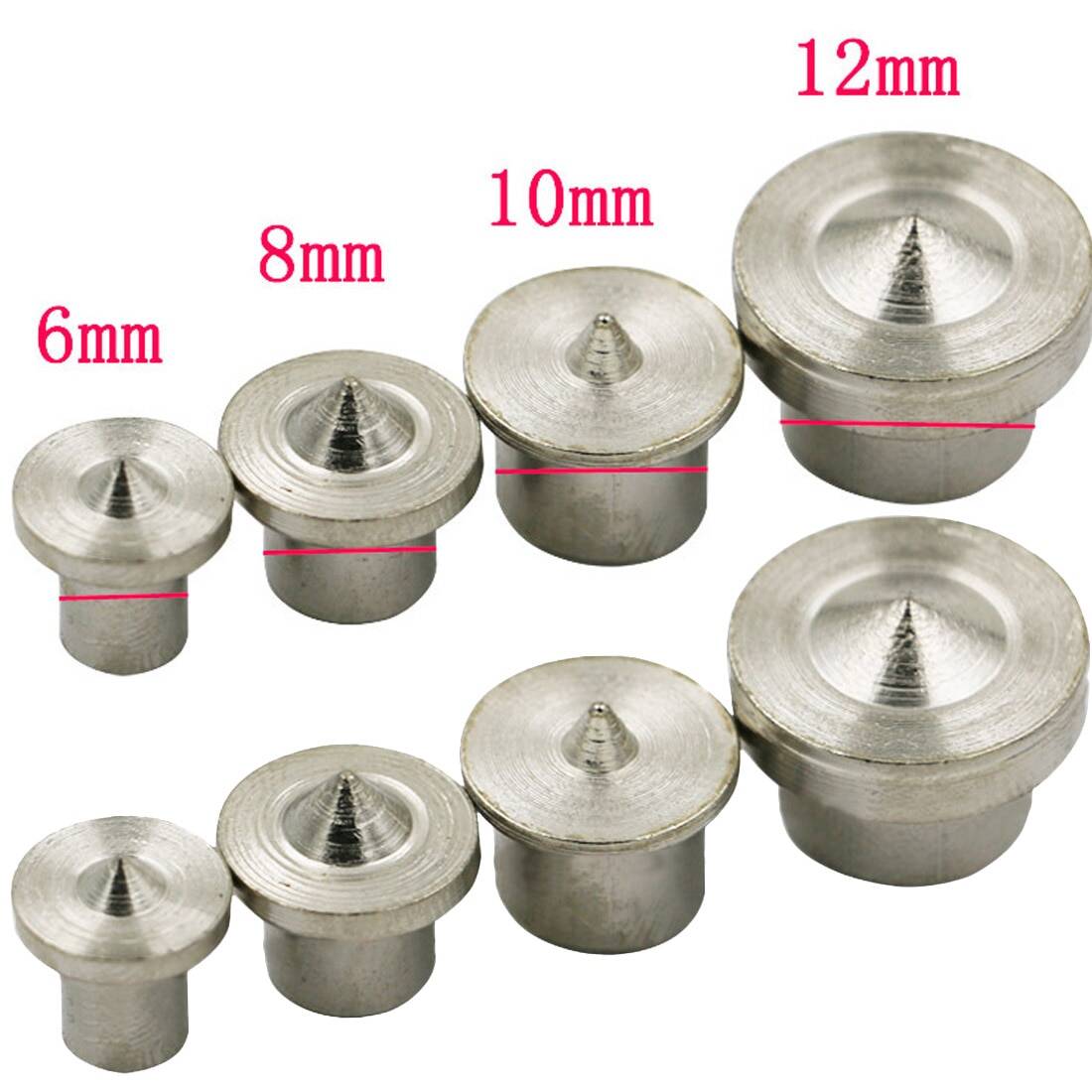 8pcs Dowel Centre Point Set 6mm 8mm 10mm 12mm For Drill Hole Accurate Alignment 