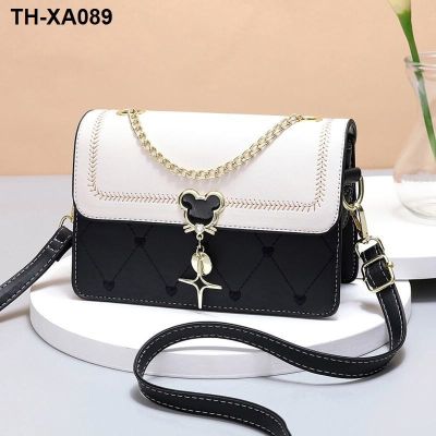 ☸﹍✳ Small bag new single shoulder lady fashion joker embroider line his little bread fresh students