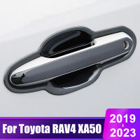 สำหรับ Toyota RAV4 2019 2020 2021 2022 2023 RAV 4 XA50 Hybrid สแตนเลสรถประตู Handle Bowl Cover ป้องกัน Trim อุปกรณ์เสริม