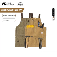 Mobi Gargen Outdoor Shirt ผ้ากันเปื้อน สไตล์แคมป์ แยกเป็น 2 ชิ้นได้ Multi Function (จัดส่งจากไทย)