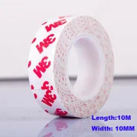 Good Quality 2PCSLot 10m*10mm High Viscosity Adhesive Tape Double Sided Adhesive Tape Scotch Tape