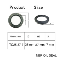 TC25 37 7 ( 25 x 37 x 7 mm.) NAK ออยซีล ซีลน้ำมัน OILSEAL TC 25 37 7  = 1 ชิ้น