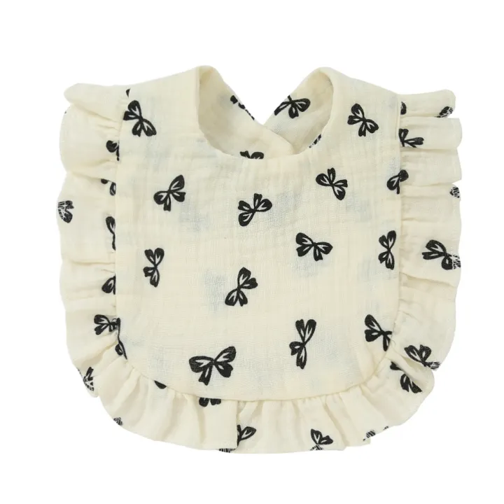 cc-korean-baby-feeding-drool-bib-ruffle-floral-infants-saliva-soft-cotton-burp-newborn-toddler-kids-bibs-new