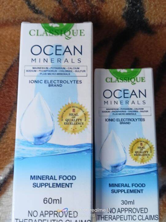 OCEAN MINERALS by CLASSIQUEIONIC ELECTROLYTES 60ML Lazada PH