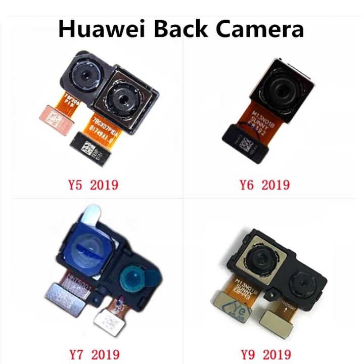 กล้องด้านหลังกล้องหลักมองหลังกล้องขนาดใหญ่ซ่อมชิ้นงอสำหรับเปลี่ยนเหมาะสำหรับ Huawei Y5 Y6 Y7 Y9ชิ้นส่วน2019