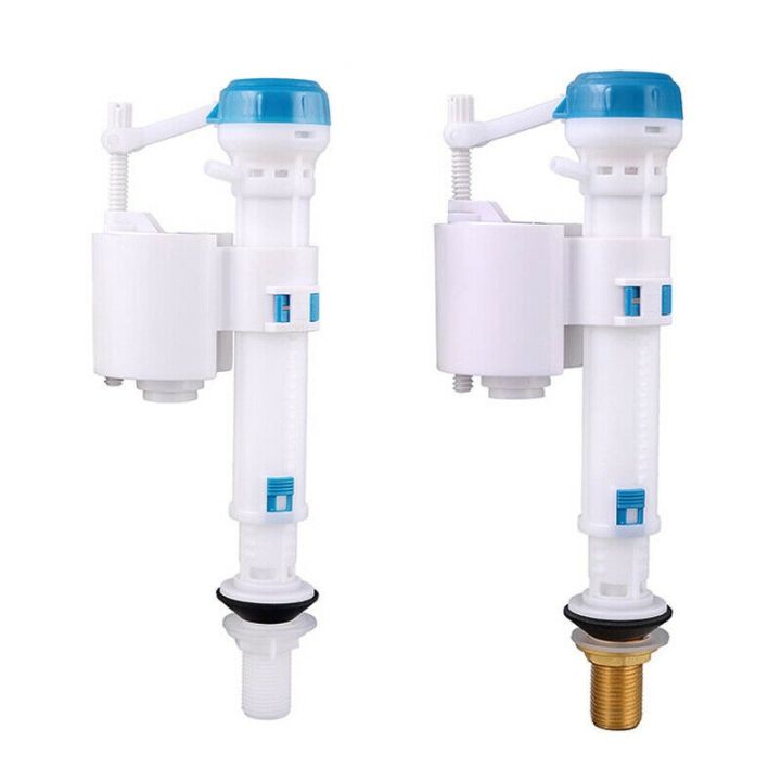 Toilet Push Button Fill Valve Dual Flush Cistern Syphon Silent Side Inlet Fill Valve Brass