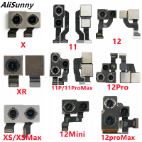 AliSunny กลับกล้อง F LEX สายเคเบิ้ลสำหรับ 7 8 7จุด11 12 Pro Max X XS XR XSMax 12มินิบิ๊กด้านหลัง Cam ริบบิ้นชิ้นส่วน