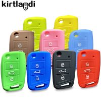 【cw】 car key cover case holder For VW Golf 7 T-cross POLO T-Roc Skoda Octavia A7 Fabia leon Rapid Karoq SEAT Leon Ateca Ibiza Toledo