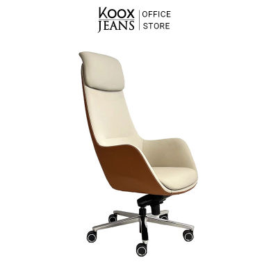 KOOXJEANS Leather Chair【KY2107】ก้าอี้ออฟฟิศ เก้าอี้บอส เก้าอี้หนังแท้ เก้าอี้คอมพิวเตอร์ หลังสูง เก้าอี้ หรูหรา Computer Chair leather armchair office leather chair