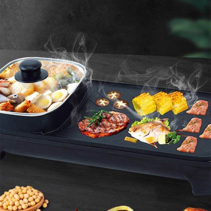 electric-tabletop-grill-กระทะปิ้งย่างไฟฟ้า-กระทะ-กระทะไฟฟ้าเอนกประสงค์-กระทะปิ้งย่าง-อเนกประสงค์พร้อมหม้อสุกี้-รุ่น-ayp0005-กระทะปิ้งย่าง-ชาบู-กระทะไฟฟ้า-ปิ้ง-ย่าง-ต้ม-เตาปิ้งย่างไฟฟ้า-electric-grill