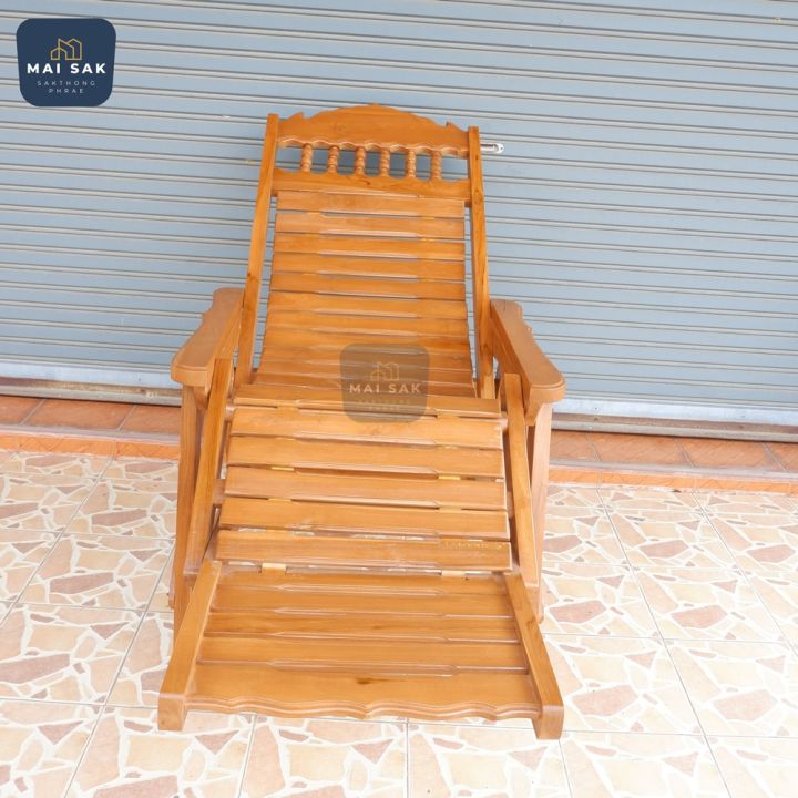 เก้าอี้ไม้สักทอง-ฮ่องเต้ไม้สัก-สีสัก-ขนาด-73x100x145-ซม