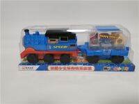 Minis Thomas รถไฟรถพ่วงของเล่นรถไฟเลื่อนเฉื่อยของเล่นรถพ่วงสนุกสำหรับเด็กของขวัญวันเกิดเด็กอายุ2ถึง4ปี