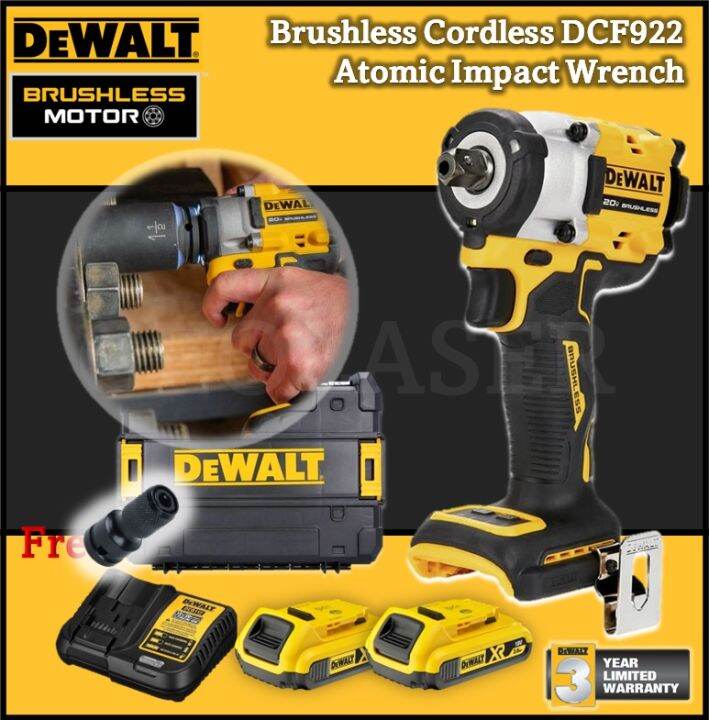 DEWALT 20V MAX DCF922 ATOMIC 1/2 in Cordless Impact Wrench (DCF922D2