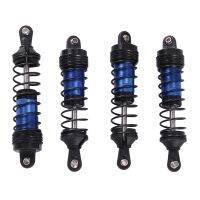 4Pcs Metal Front and Rear Shock Absorber for Wltoys 144001 144010 124007 124016 124017 124019 RC Car Upgrade Parts