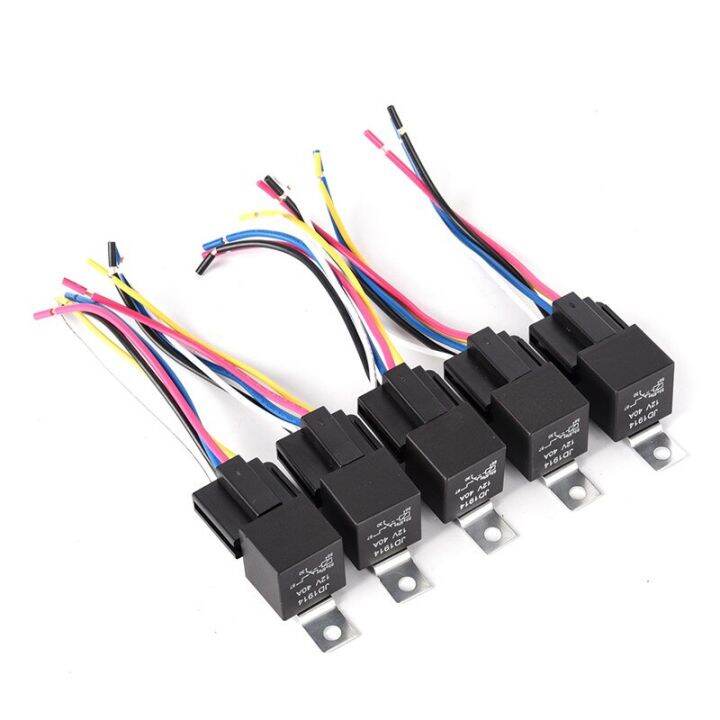 รีเลย์รถยนต์กันน้ำ5pin-12v-5pin-40a-รีเลย์รถยนต์12v-พร้อมช่องเสียบรีเลย์สะดวก