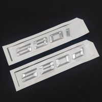 [A Car Home]] ABS 3D Car Letters Rear Trunk Badge Decal For BMW 530i 530d 535i 520i 520d 535d E39 E60 F10 E61 Emblem Logo Sticker Accessories