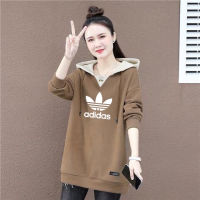 Ladies Casual All-Match Hooded Sweater Loose Plus Size Women S Classic Stye 100% Cotton