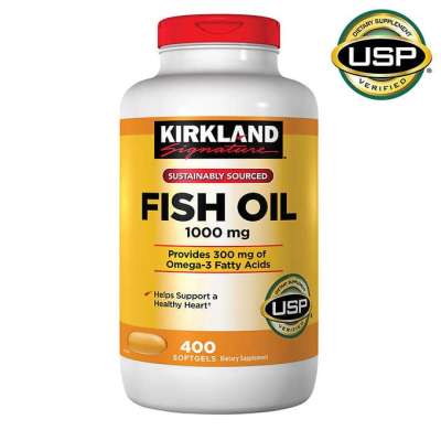 Fish oil Kirkland ขนาด 365 เม็ด ของแท้ Exp.01/2025