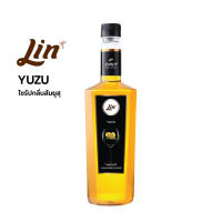 ลินไซรัปยูสุ ผสมเนื้อส้มยูสุ  Lin Yuzu Syrup   ขนาด 750 ml.