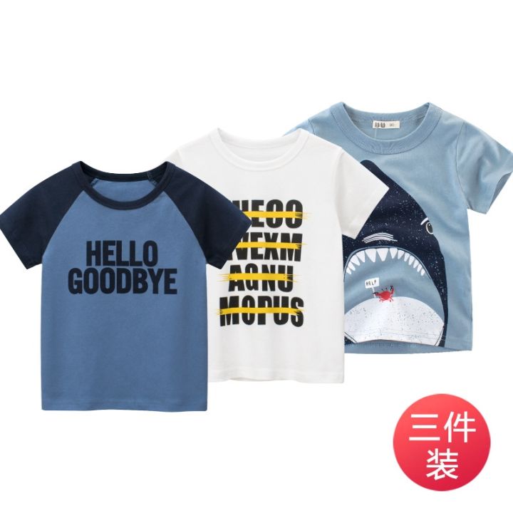 cod-27kids-brand-childrens-new-product-2023-summer-korean-version-of-short-sleeved-t-shirt-male-baby-clothes-a-consignment