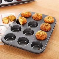 1Set 24Cup Round Baking Oven Pan Nonstick Cookie Biscuit Cupcake Muffin Cake Ice Cube Popsicle Chocolate Egg Tart Tin Tray Mold