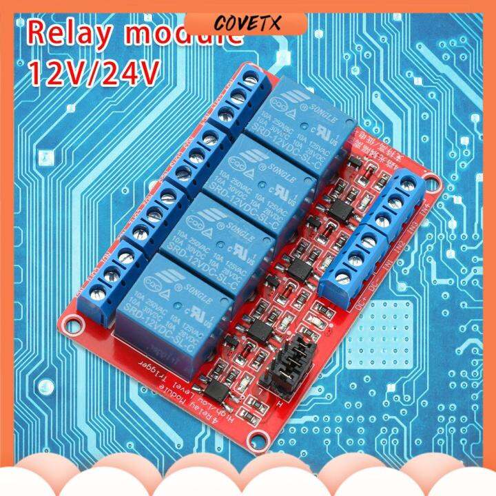 COVETX Isolated Board 12V/24V DC 30V Optocoupler Opto isolator Trigger