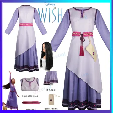 Girls Wish Asha Princess Dress Cosplay Costume Halloween Party