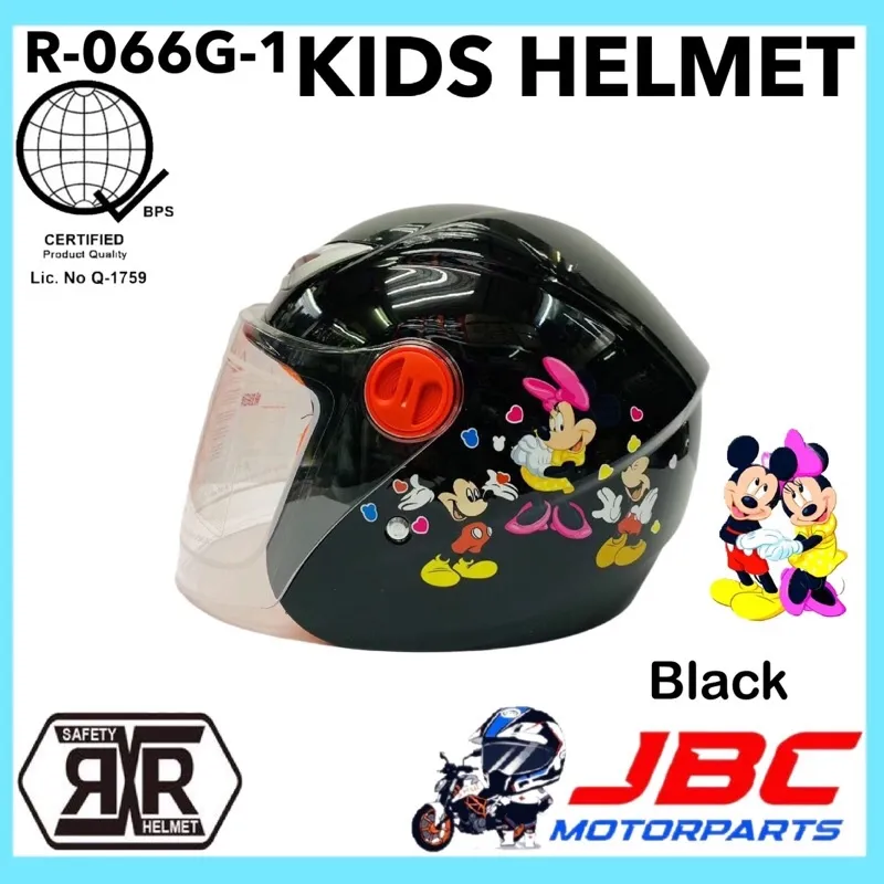 Japan RXR Kids Bata Motorcycle Helmet Spiderman Mickey Minnie Hello Kitty  Minion Iron Man with ICC (BPS) | Lazada PH