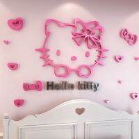 ☫ สติกเกอร์ติดผนัง Hello Kitty แบบ 3 มิติ สำหรับห้องเด็ก DIY