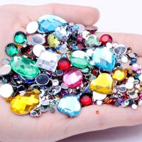 hotx【DT】 Sizes Round 1000pcs Non-Hotfix Flat Back Rhinestones Stones Strass Decorations