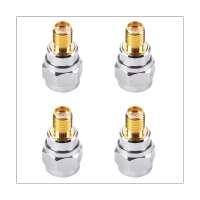 4X RF Coaxial Coax Adapter SMA Female to F Male,Silver