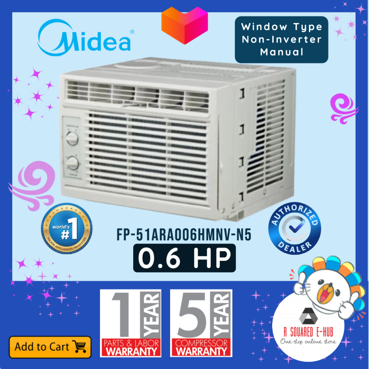 midea 6hp window type aircon