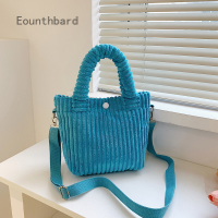 Eounthbard Corduroy Bucket Bag New Plush Messenger Bag Cute Fluffy Tote Bag