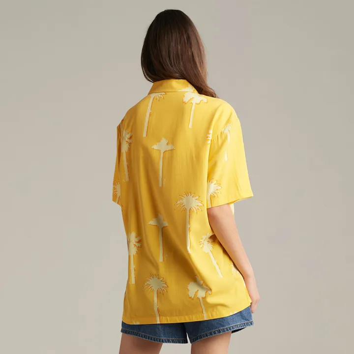 mc-jeans-เสื้อเชิ้ต-mc-resort-เสื้อฮาวายแขนสั้น-unisex-สีเหลือง-พิมพ์ลาย-mssz166