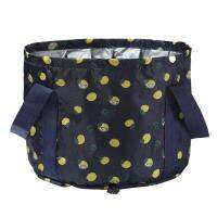 【CW】 Folding Storage drying With Bottom Clasp Tub Dark BlueTear Suspensible