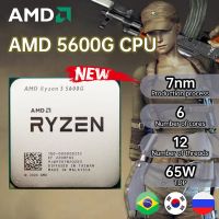 ใหม่ AMD Ryzen 5 5600G CPU 3.9GHz หก Core 12 Thread 65W CPU โปรเซสเซอร์ L3 = 16M 100-000000ซ็อกเก็ต AM4ไม่มีอุปกรณ์เสริมพัดลม